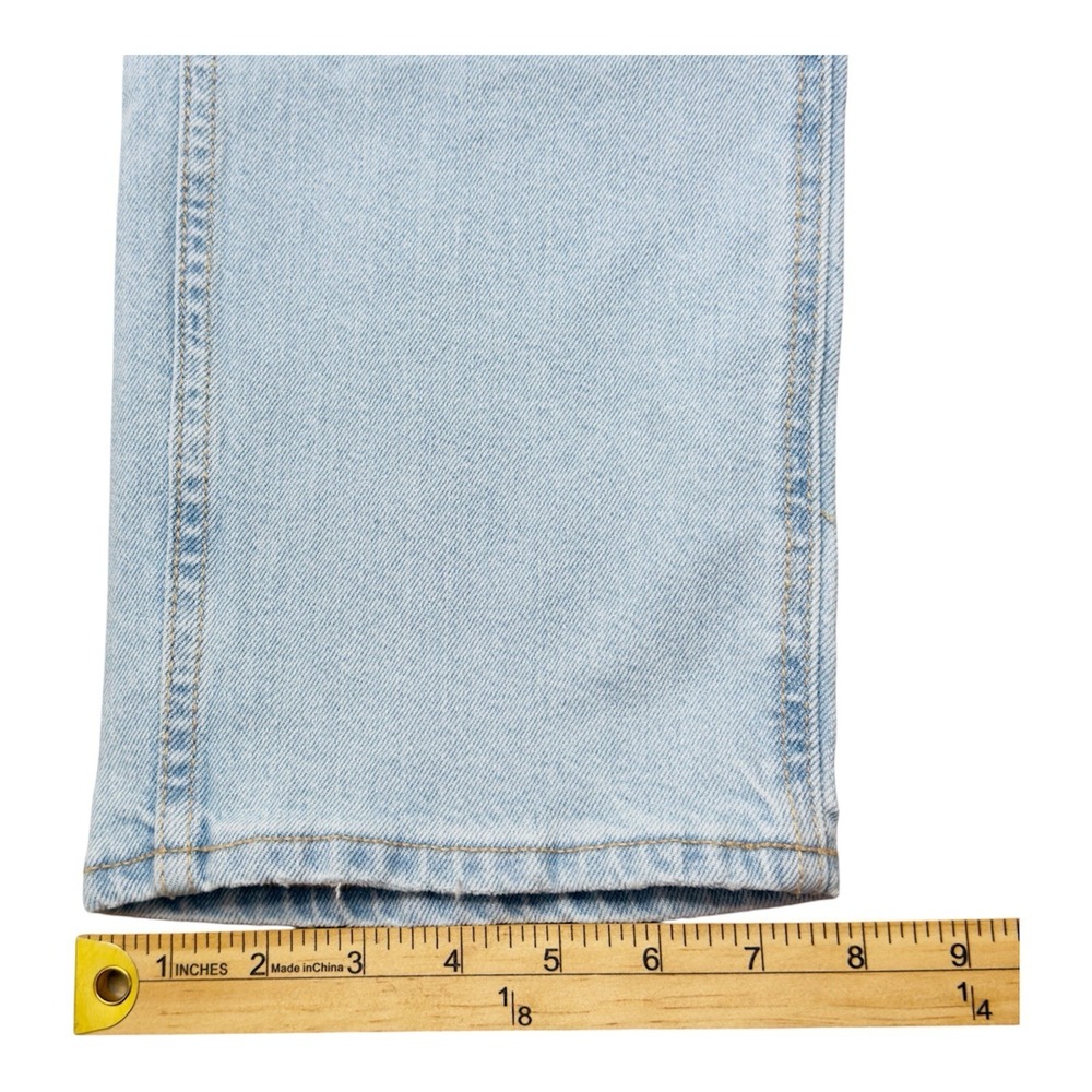 American Eagle Curvy Straight High Rise Jeans 2 Short 28x28 Light Wash NWT - Picture 9 of 10